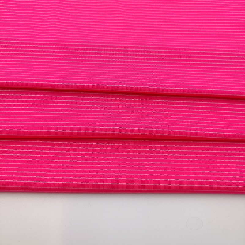 90 Polyester 10 Spandex Cationic Striped Fabric4.jpg