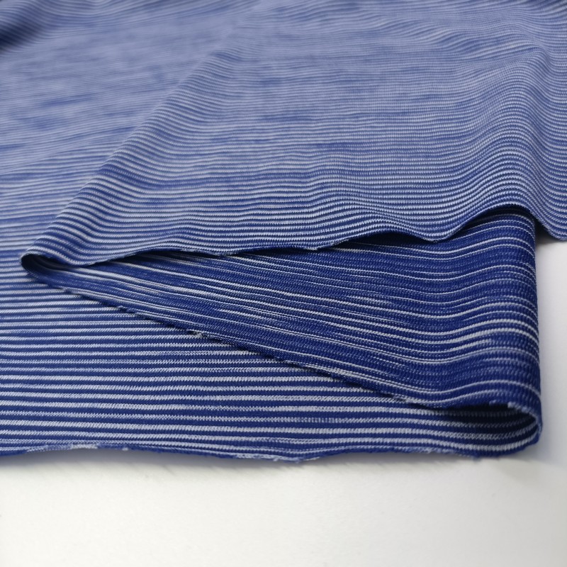 Polyester Spandex Cationic Small Stripe Elastic Fabric3.jpg