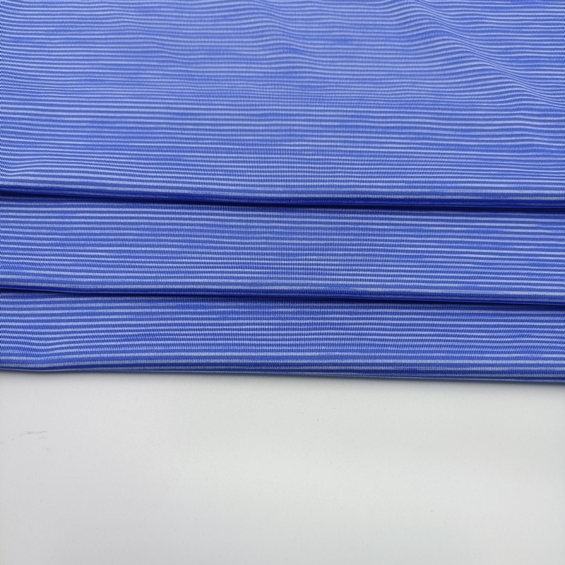 Polyester Spandex Cationic Small Stripe Elastic Fabric